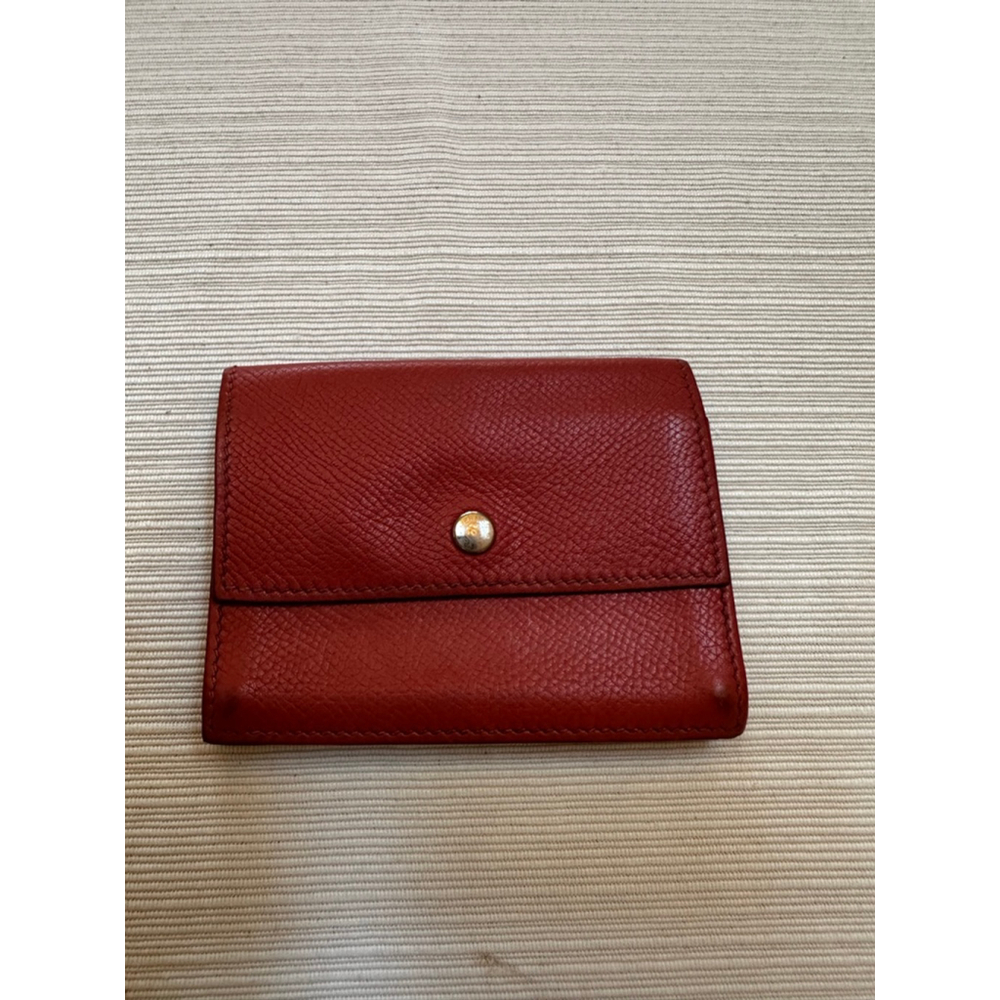 Hermès Terra Cotta Leather Card Holder Wallet - Picture 2 of 11